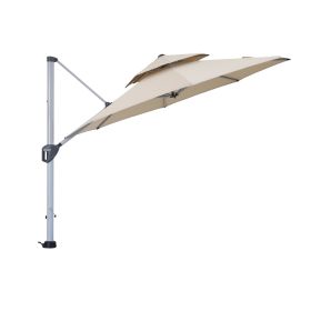 11 ft. Octagon Aluminum 360-Degree Cantilever Patio Umbrella with Umbrella Cover