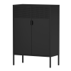 Steel lockers, adjustable laminates, side cabinets, shoe cabinets, lockers black