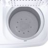 Compact Twin Tub with Built-in Drain Pump XPB35-ZK35 14.3(7.7 6.6)lbs Semi-automatic Gray Cover Washing Machine