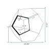 25.98'' Shaped Modern Pet Furniture Cat Kennel Side Table MDF Multi-Purpose Furniture,Cement Gray