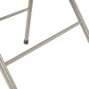 4pcs Elegant Foldable Iron & PVC Chairs for Convention & Exhibition Light Brown