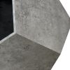 25.98'' Shaped Modern Pet Furniture Cat Kennel Side Table MDF Multi-Purpose Furniture,Cement Gray