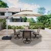 11 ft. Octagon Aluminum 360-Degree Cantilever Patio Umbrella with Umbrella Cover