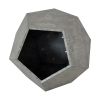 25.98'' Shaped Modern Pet Furniture Cat Kennel Side Table MDF Multi-Purpose Furniture,Cement Gray