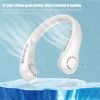 sMini Hanging Handheld Leafless Hanging Neck Fan Portable Silent Outdoor Usb Charging Super Long Life Portable Cooling Lazy Small Fan