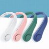 sMini Hanging Handheld Leafless Hanging Neck Fan Portable Silent Outdoor Usb Charging Super Long Life Portable Cooling Lazy Small Fan
