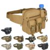 Tactical Waist Bag Denim Waist bag With Water Bottle Holder For Outdoor Traveling Camping Hunting Cycling